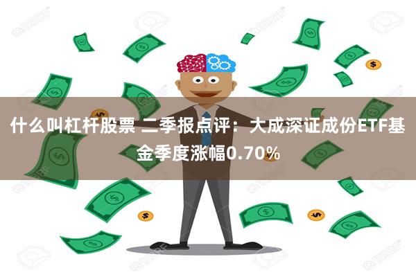 什么叫杠杆股票 二季报点评：大成深证成份ETF基金季度涨幅0.70%
